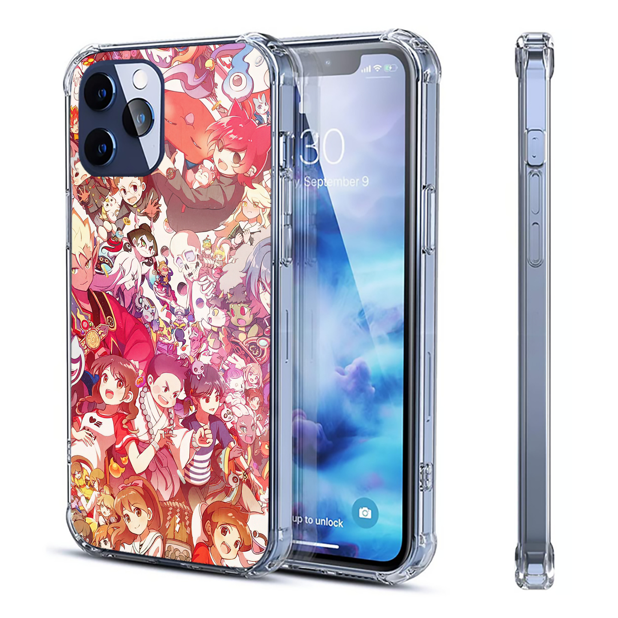 （画像用） 妖怪ウォッチ Yo-kai Watch 【iPhone 12シリーズ対応】透明スマホケース（クリアソフトケース）